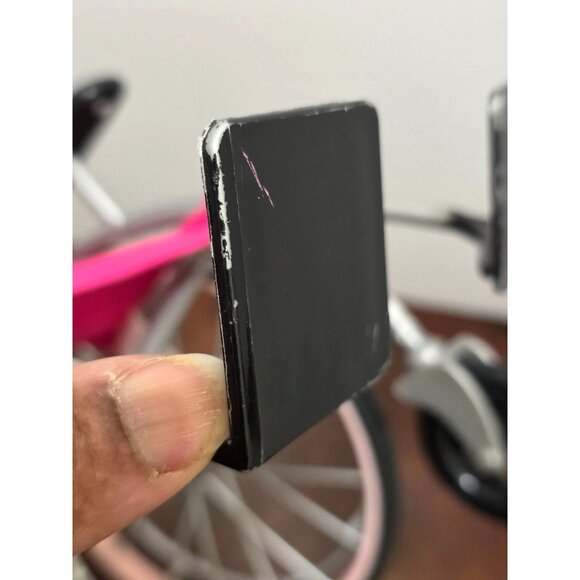 OG DOLL Pink Doll Wheelchair With Black Handles & Footrests - Picture 7 of 10